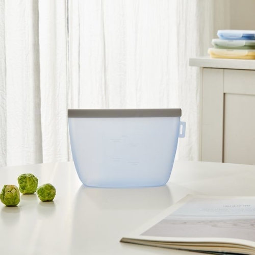 이랜드리테일 모던하우스 씻어서 계속쓰는 실리콘 지퍼백 블루 1L_이미지