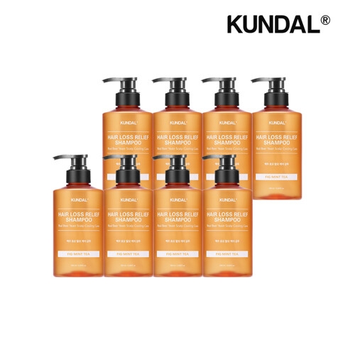 쿤달 맥주효모 탈모 샴푸 피그민트티 500ml (8개)