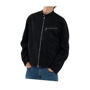 드로우핏 DRAW FIT 바이커 싱글 스웨이드 자켓 BLACK DFJK3302BK 418620_이미지