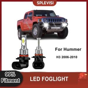 mer H3 20062010 H3T 20092010 용 자동차 LED 전구 안개등 2x H10 9145 6000K 화이트 ..