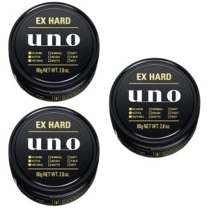 UNO EX Hard Wax 일본 우노 익스트림 하드 헤어 왁스 80g 3팩