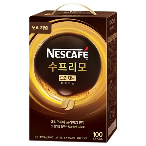 네슬레 네스카페 수프리모 오리지널 커피믹스 100개입 (1개)_이미지