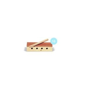 키드짐 우드블록 18 3.7X5.7X18cm 표현활동 악기_이미지