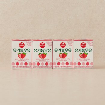 서울우유 유기농우유 딸기 120ml