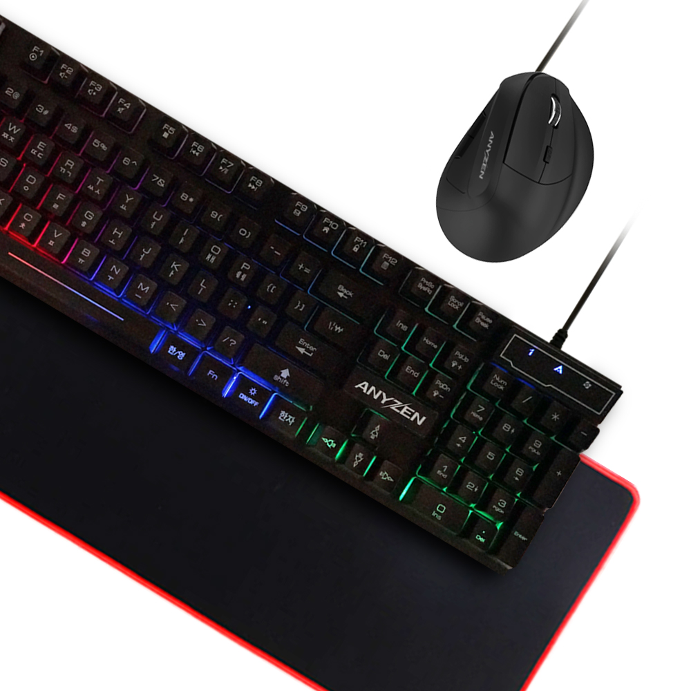 ANYZEN A50 키보드 버티컬 마우스 세트 with Pad