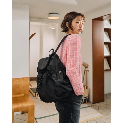 윈디 링클 백팩 블랙_BE53D3M095