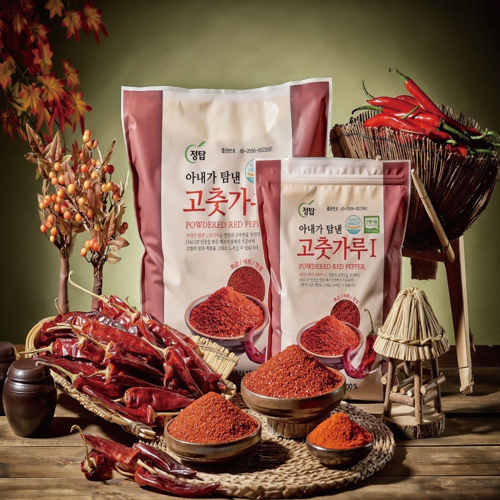 정탑농산 25년 아내가 탐낸 고춧가루 중간가루(다용도) 보통맛 500g