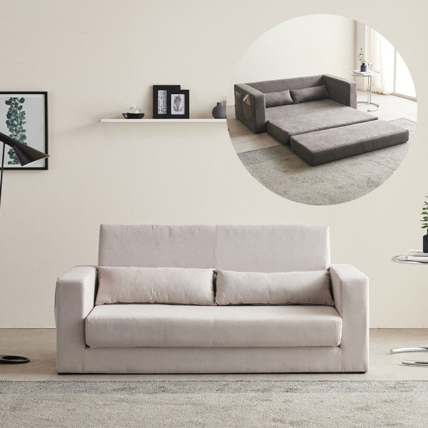 달리 FPL가죽 접이식 소파베드 3인용