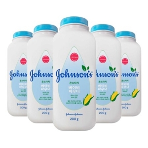 존슨즈베이비 99% 퓨어 콘스타치 파우더 200g (5개)_이미지