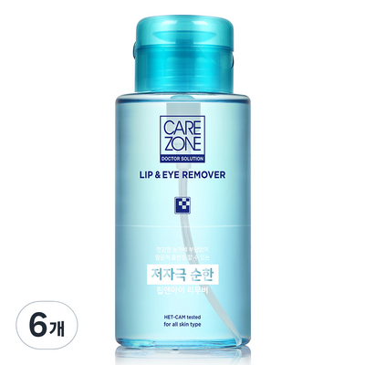 케어존 저자극 립 앤 아이 리무버 300ml (6개)_이미지