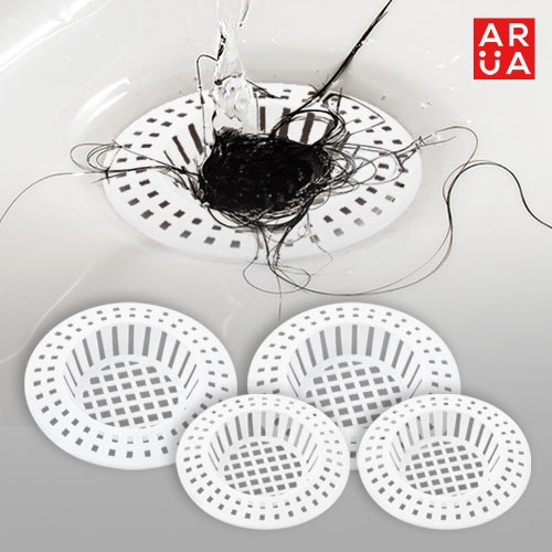 아루아 욕실 욕조 머리카락 하수구 거름망 4p