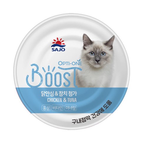 사조 옵티원 부스트 닭안심&참치 캔 160g (72개)_이미지