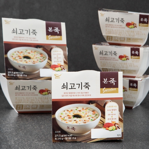 본죽 아침엔 쇠고기죽 271.5g 6개_이미지