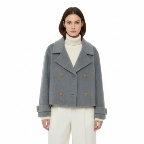 막스카라 더블버튼 핸드메이드 숏코트_M54PWJ707ME