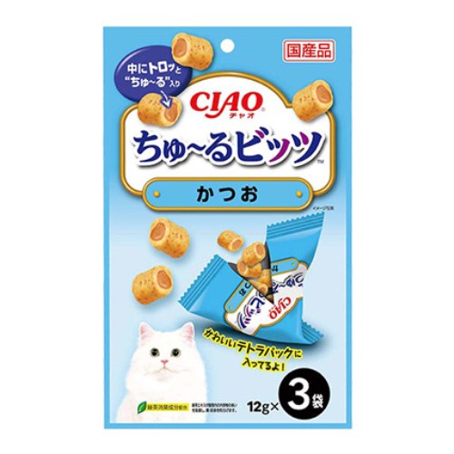 이나바 캣 챠오 츄르비츠 가다랑어 CS-173 36g (12g x 3p) (6개)_이미지