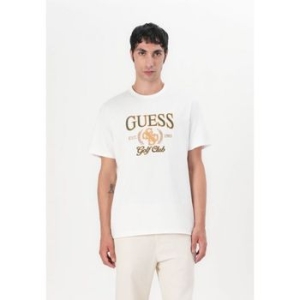 게스 추측 프린트 티셔츠 순백색 6681101_이미지