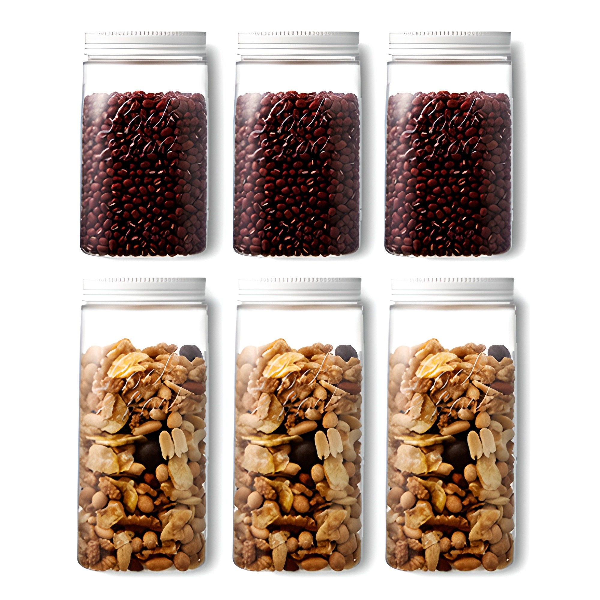 락앤락 락앤락 도어포켓 캐니스터 705ml x 3개 + 1L x 3개 (1세트)_이미지