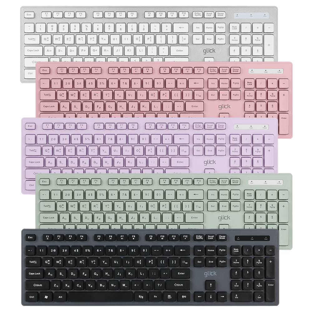 지클릭커 OFFICEPRO WK10 저소음 무선 블루투스 (블랙)