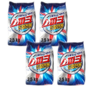 스파크 스파크드럼 2.5kg리필 4개 찬물 드럼전용 2.5kg_이미지