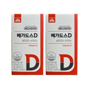 고려은단 메가도스D 비타민D3 4000IU 200mg 120정 (2개)_이미지