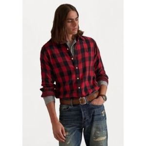 랄프로렌 폴로 폴로 랄프 로렌 맞춤형 체크 더블 페이스 셔츠 빨강/검정 6941469