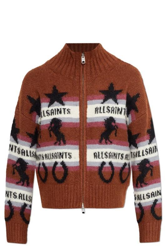 에포나 인타르시아 지퍼업 가디건 EPONAW008KE COGNACBROWN T