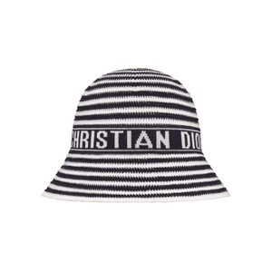 크리스찬디올 리비에라 스트라이프 클로슈 벙거지 버킷햇 44DTK985A134 G268