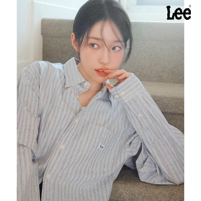 LEE 로코 포켓 린넨 셔츠 라이트블루 LE2601SH04LB_이미지