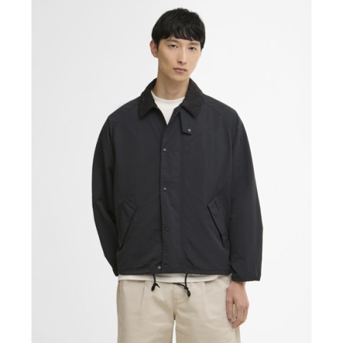 바버 남여공용 블랙 Transport Nylon 캐주얼 재킷 URJU6E014BK