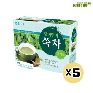 담터 발아현미 쑥차 플러스 15개입 (5개)_이미지