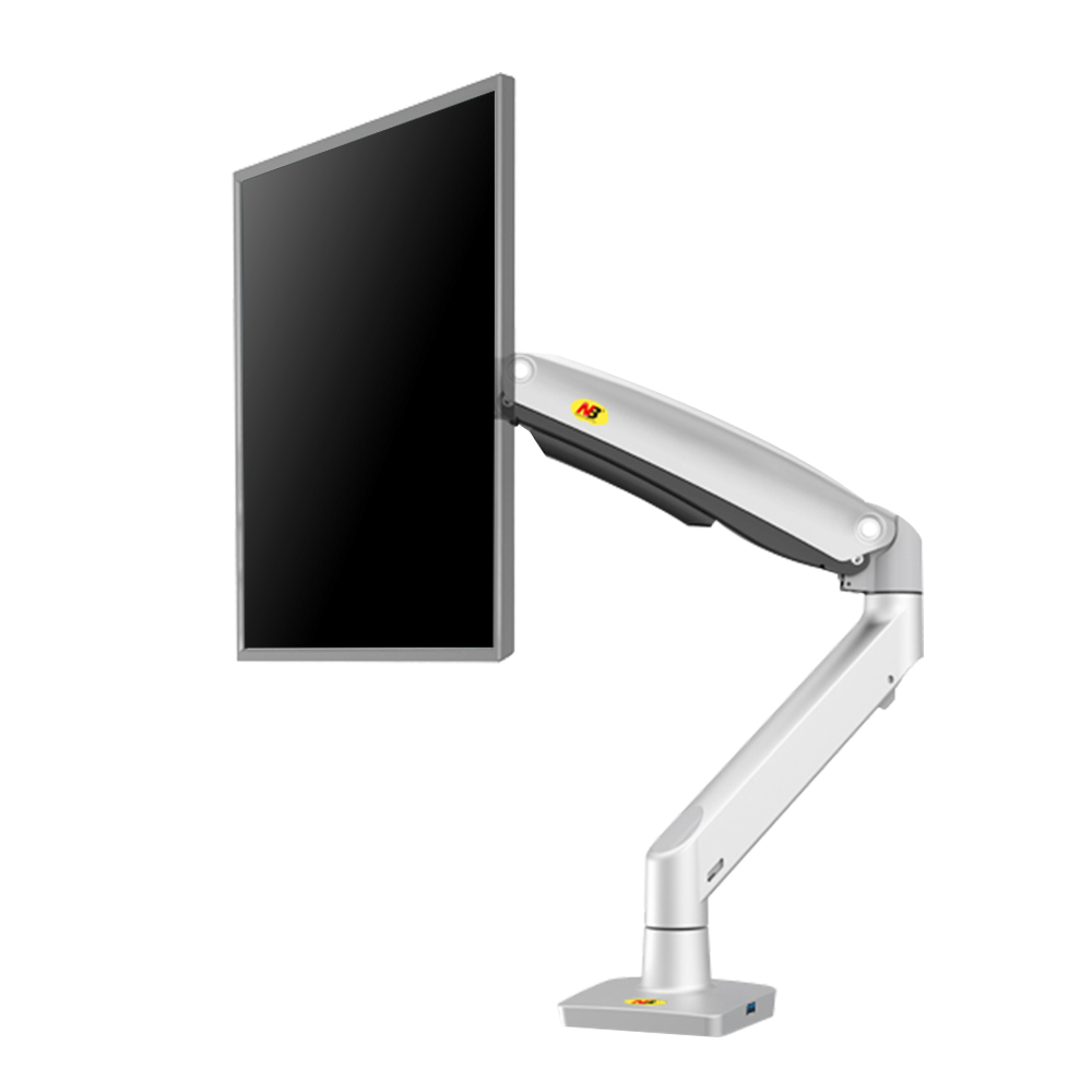 NorthBayou NB F100A 싱글 모니터암 화이트_이미지