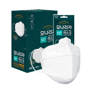 모나리자 스마일 황사 미세먼지 마스크 끈조절 KF94 대형 (30매)_이미지