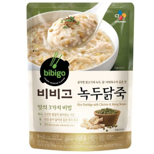 CJ제일제당 햇반 소프트밀 녹두닭죽 420g (18개)_이미지
