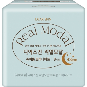 디어스킨 리얼모달 슈퍼롱 오버나이트 8개 (1팩(8개))_이미지