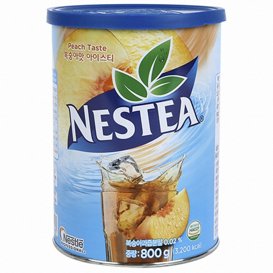 복숭아맛 아이스티 800g (캔)