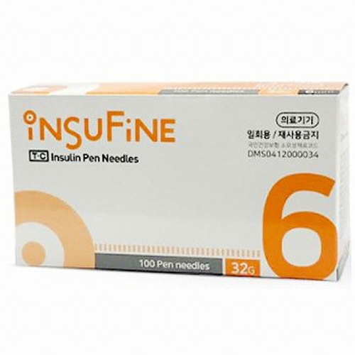 태창 인슈파인 펜니들 32G 6mm (100개)_이미지