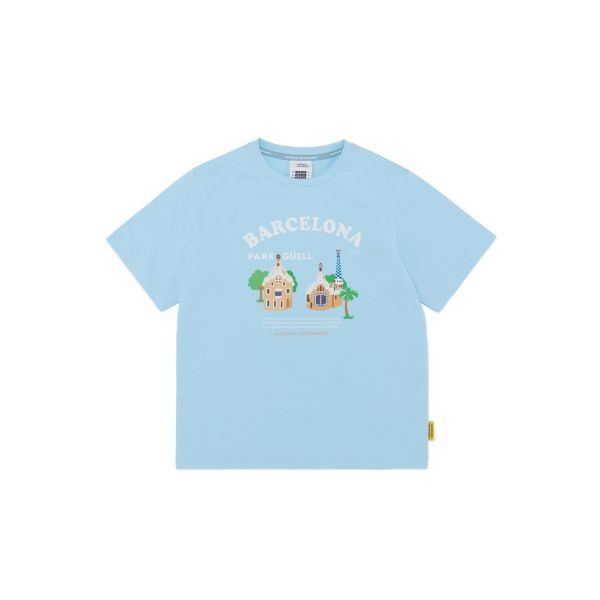 내셔널지오그래픽 키즈 K252UTS970 여행 그래픽 반팔-4 SKYBLUE 243896 FE4850640-E2B