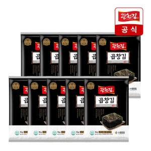 광천김 무조미 구운 곱창김 18g (10개)_이미지