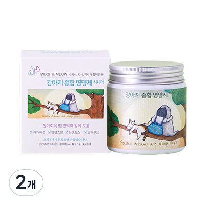 우프앤먀오 종합 영양제 시니어 60g (2개)_이미지