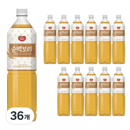 동원F&B 순백 보리차 1.5L (36개)_이미지