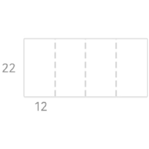 niimbot D11/D110 라벨지 12 x 22mm (화이트 쿼드)_이미지