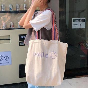 Rly 빅사이즈 여자 숄더백 스트랩 포인트 스마일 에코백 S9508257