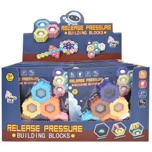 [불명] 팝핀 야광 퍼즐 16개 세트 788616 푸쉬팝 버블 블럭 블록