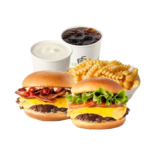 쉐이크쉑 쉐이크쉑 쉑버거+스모크쉑+프라이+바닐라 쉐이크+소다(S)_이미지