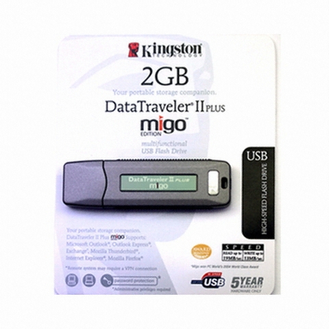 킹스톤 DataTraveler II Plus Migo Edition (2GB)_이미지