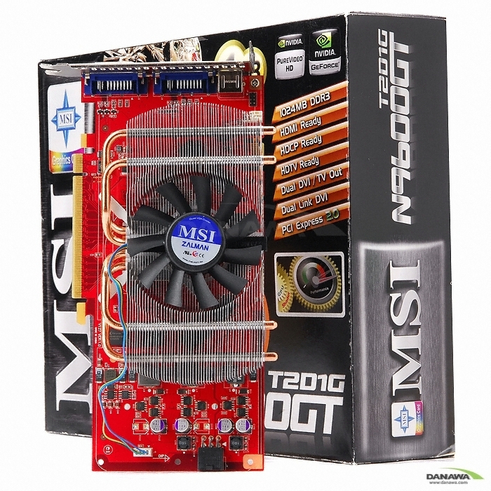MSI 지포스 9600GT N9600GT-T2D1G OC HDMI 1GB VF1050 웨이코스_이미지