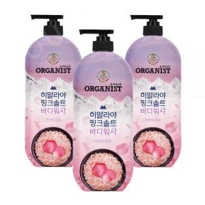 온더바디 오가니스트 히말라야 핑크솔트 바디워시 로즈향 865ml (3개)_이미지