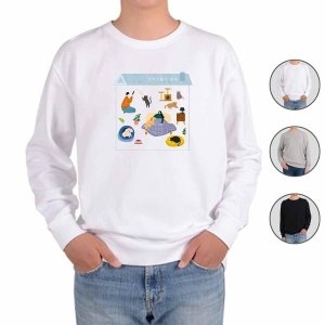 기모맨투맨 소확행 힐링 five WFG2HTU