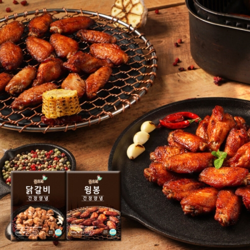 [불명] 풀토래 간장양념 닭갈비 + 윙봉 세트