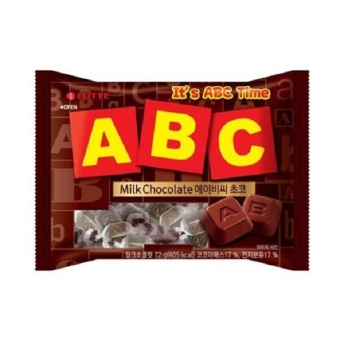 롯데제과 ABC 초콜릿 72g (1개)